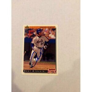 1992 UPPER DECK HOWARD JOHNSON METS CARDS IP AUTO #720 (030)